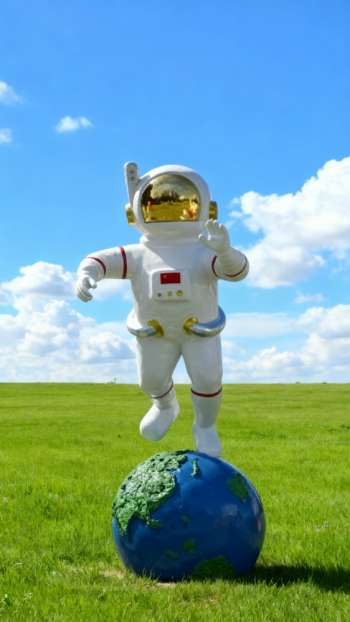 玻璃钢太空人雕塑 (2)