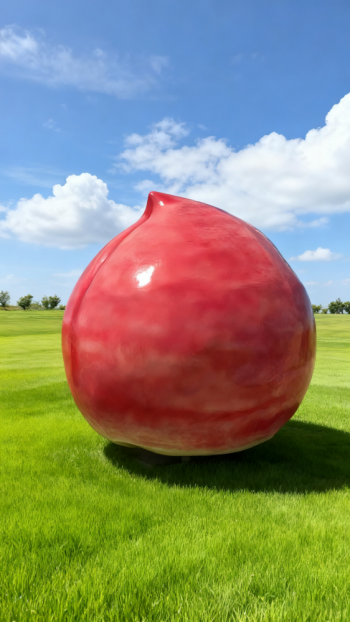 玻璃钢桃子雕塑 (7)