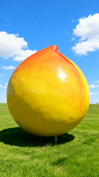 玻璃钢桃子雕塑 (12)