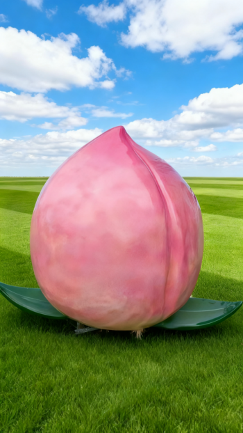 玻璃钢桃子雕塑 (13)