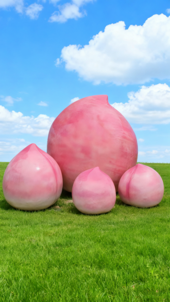 玻璃钢桃子雕塑 (14)