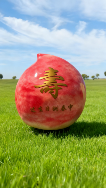 玻璃钢桃子雕塑 (19)