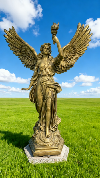 玻璃钢天使雕塑 (16)