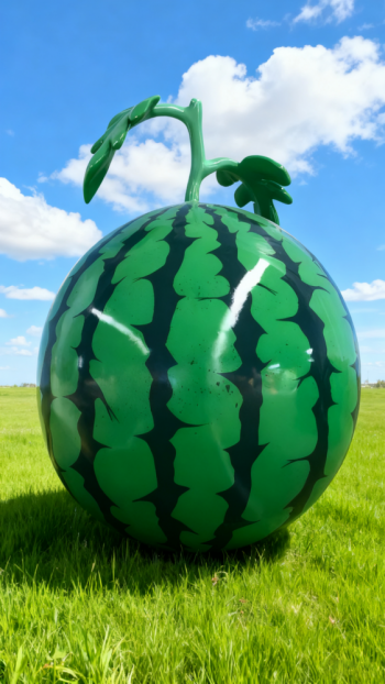 玻璃钢西瓜雕塑 (2)