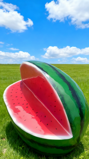 玻璃钢西瓜雕塑 (5)