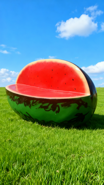 玻璃钢西瓜雕塑 (6)