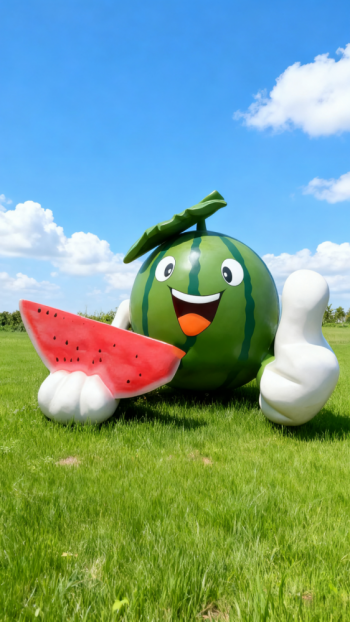 玻璃钢西瓜雕塑 (7)