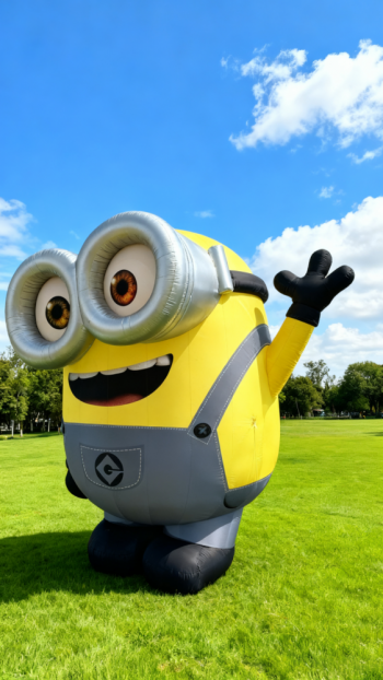 卡通小黄人雕塑 (1)