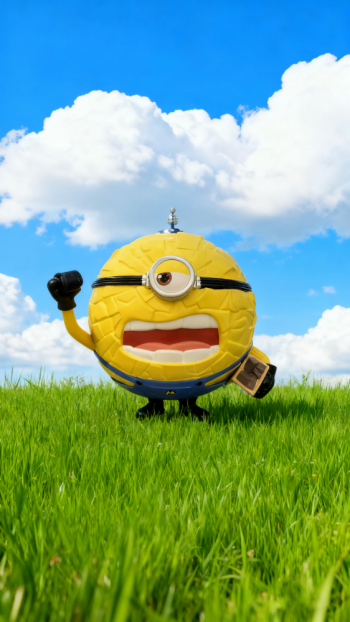 卡通小黄人雕塑 (5)