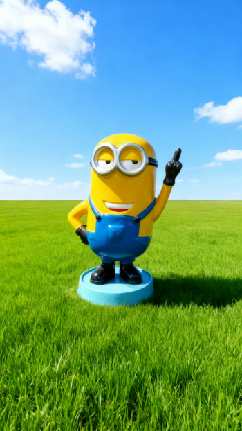 卡通小黄人雕塑 (10)