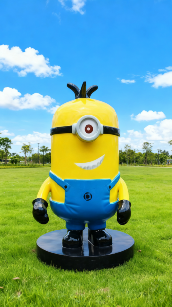 卡通小黄人雕塑 (12)