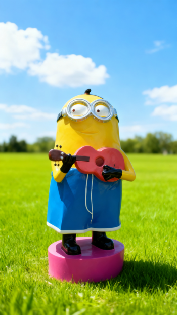 卡通小黄人雕塑 (14)