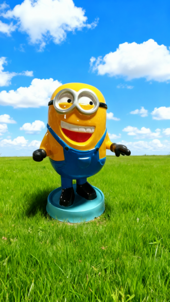 卡通小黄人雕塑 (17)