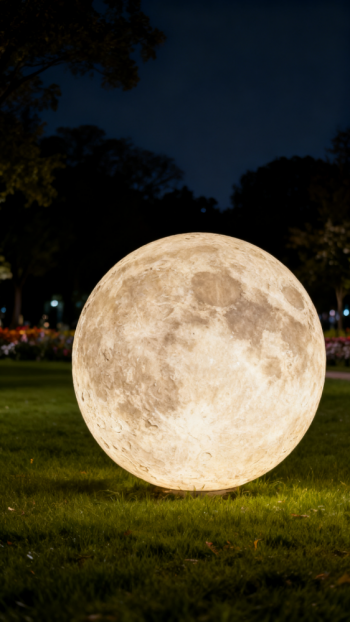 玻璃钢发光月亮雕塑 (8)