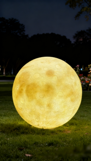 玻璃钢发光月球雕塑 (11)