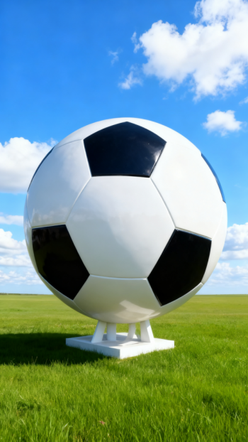 玻璃钢足球雕塑 (1)