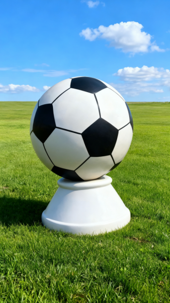 玻璃钢足球雕塑 (2)