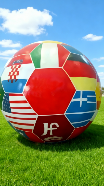 玻璃钢足球雕塑 (12)