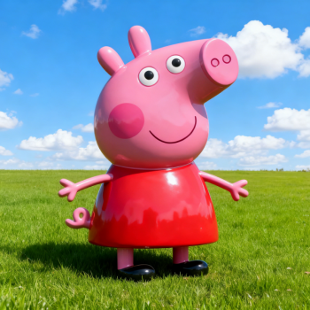 小猪佩奇玻璃钢卡通雕塑