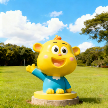 玻璃钢卡通小熊雕塑