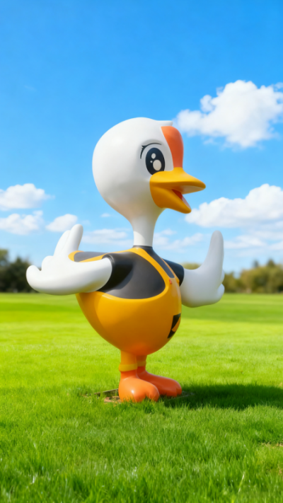 玻璃钢卡通鸭子雕塑 (10)