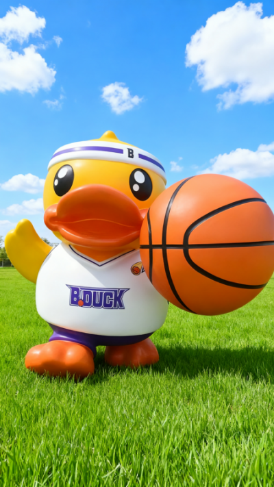 玻璃钢卡通鸭子雕塑 (11)