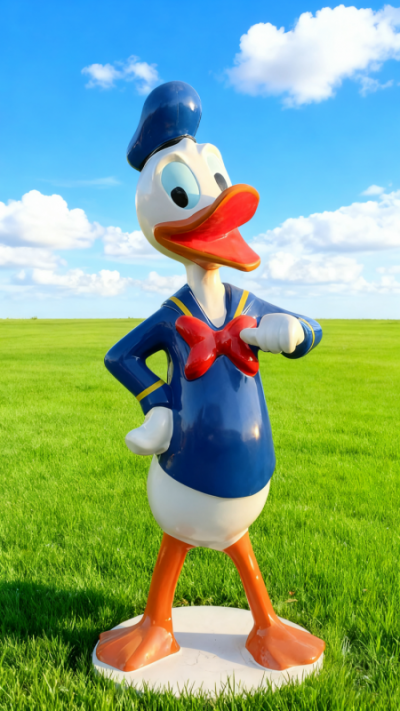 玻璃钢唐老鸭雕塑 (3)