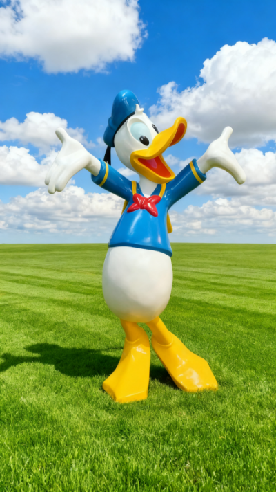 玻璃钢唐老鸭雕塑 (4)