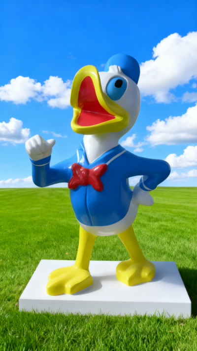 玻璃钢唐老鸭雕塑 (5)