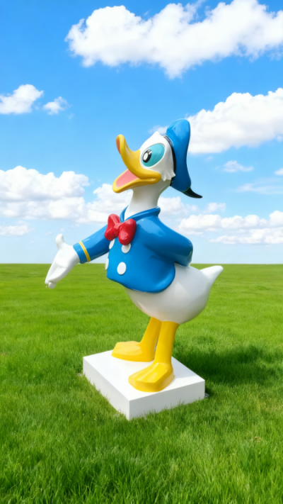 玻璃钢唐老鸭雕塑 (6)