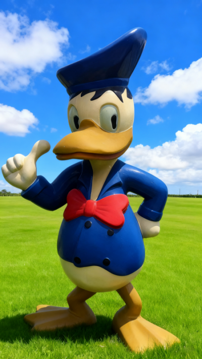 玻璃钢唐老鸭雕塑 (7)