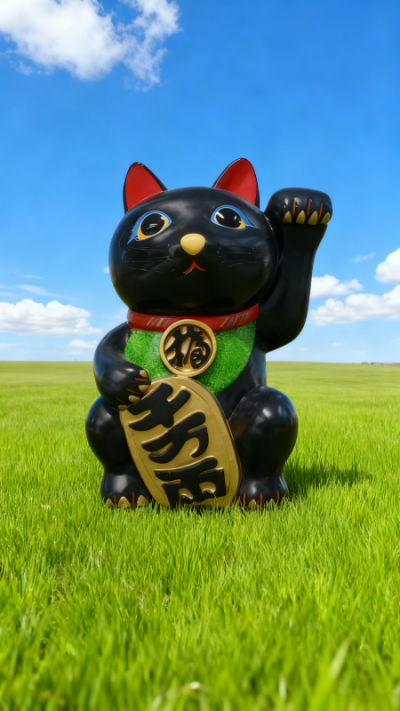 玻璃钢招财猫雕塑 (15)