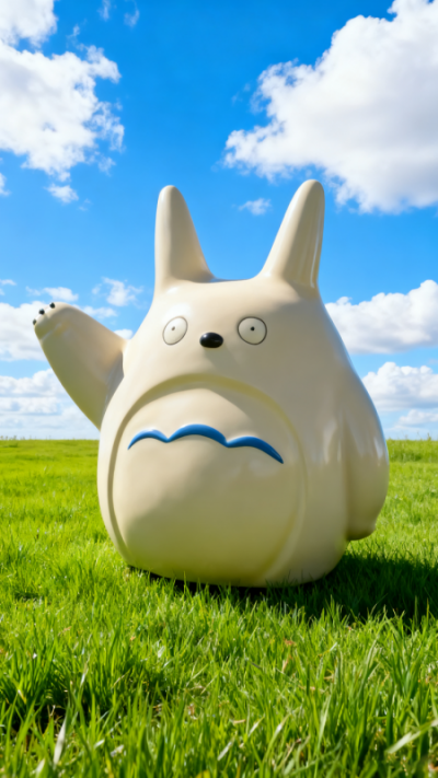 玻璃钢龙猫雕塑 (5)