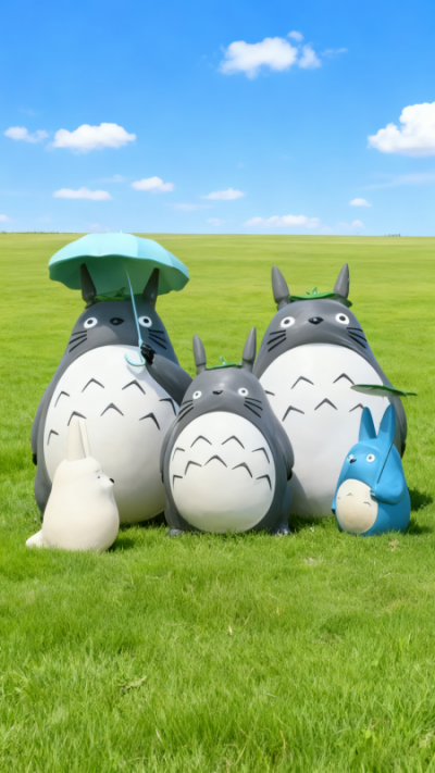 玻璃钢龙猫雕塑 (8)