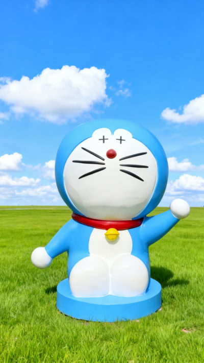 玻璃钢哆啦A梦雕塑 (4)
