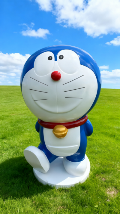 玻璃钢哆啦A梦雕塑 (5)