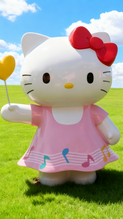 玻璃钢HelloKitty猫雕塑 (4)