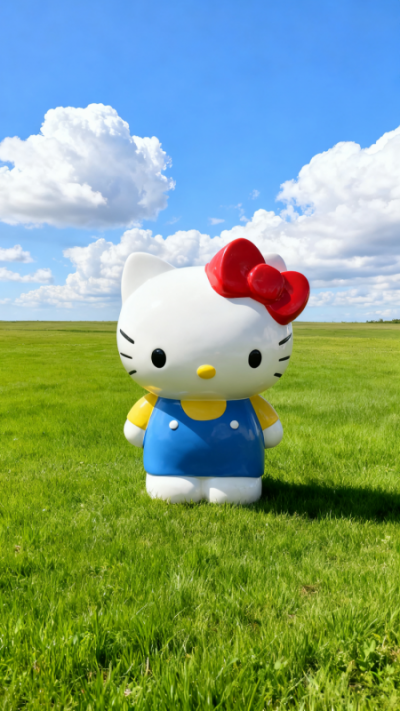 玻璃钢HelloKitty猫雕塑 (8)