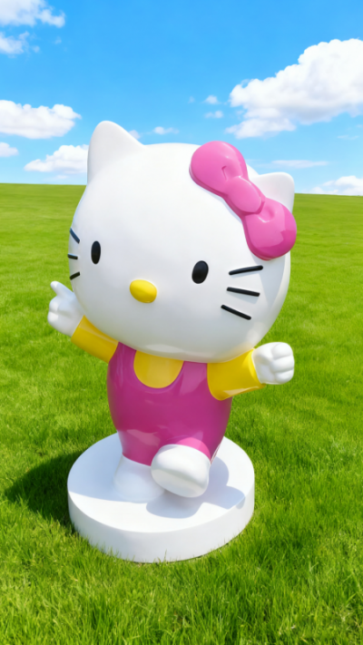 玻璃钢HelloKitty猫雕塑 (11)
