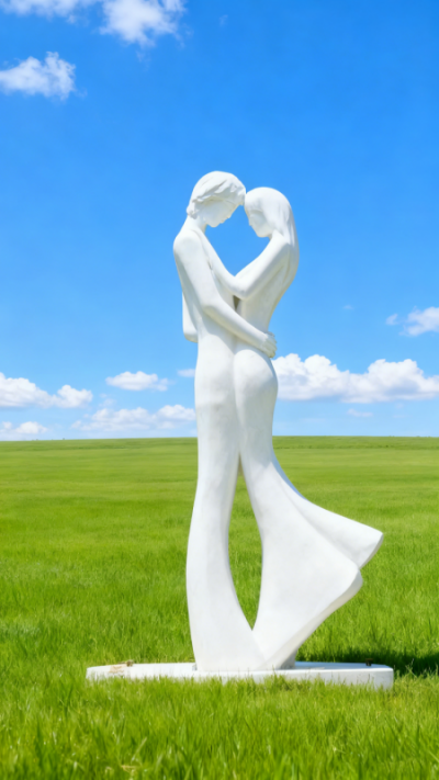 情侣人物雕塑 (3)