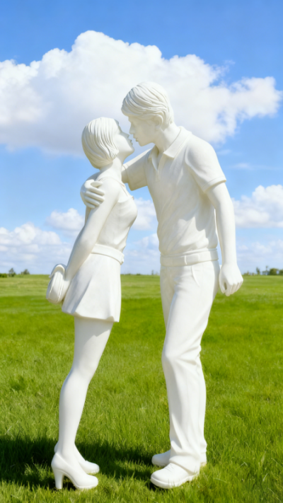 情侣人物雕塑 (5)