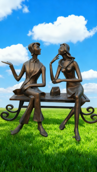 情侣人物雕塑 (8)