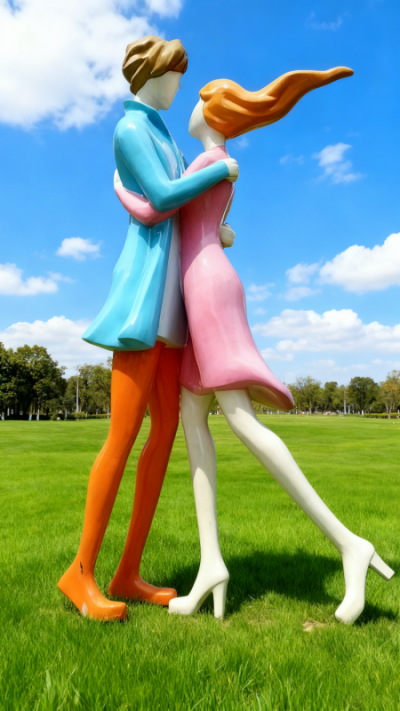 情侣人物雕塑 (16)