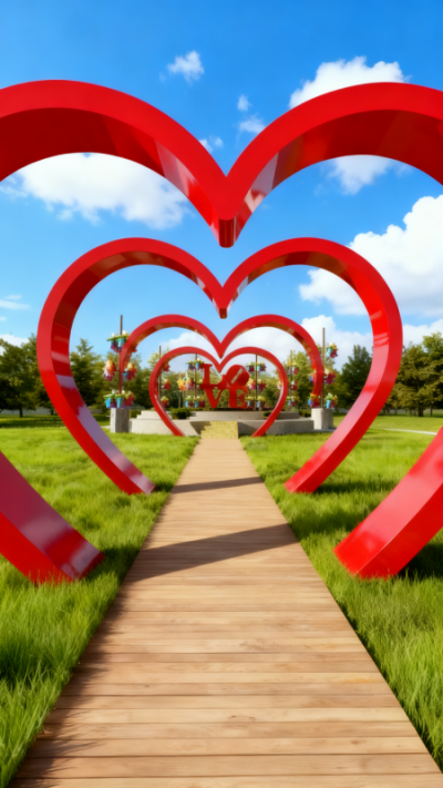 爱心造型拱门