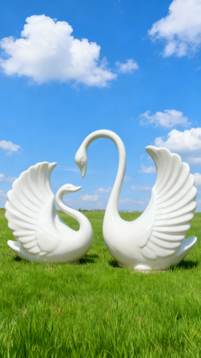 天鹅雕塑 (3)