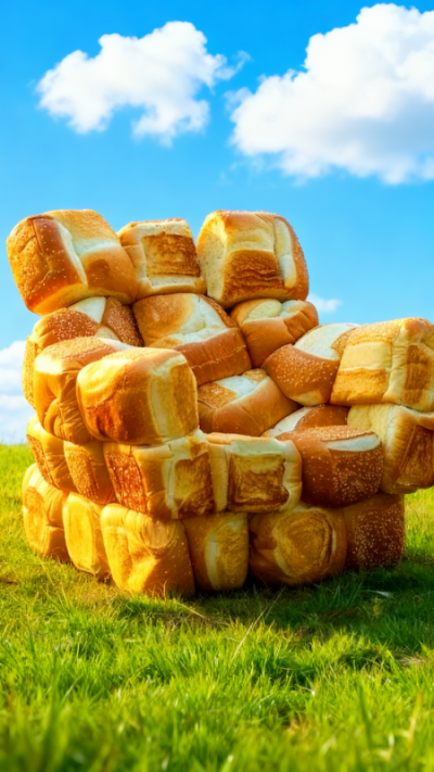 玻璃钢仿真面包创意美陈雕塑