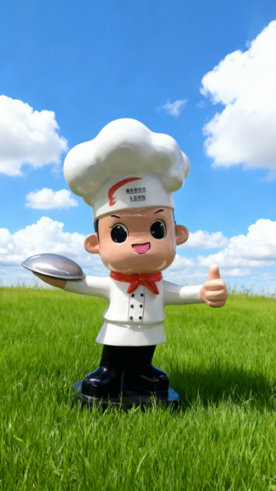 玻璃钢卡通厨子雕塑 (1)