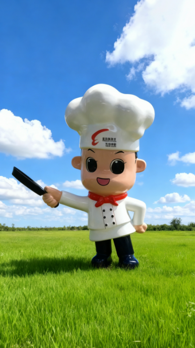 玻璃钢卡通厨子雕塑 (2)