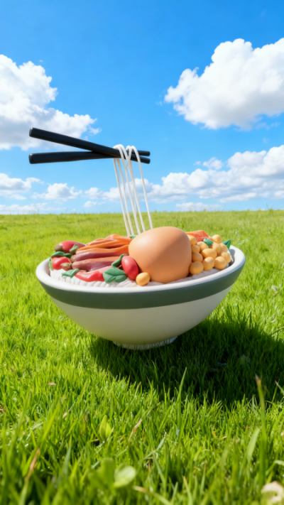 玻璃钢面条面碗雕塑 (3)